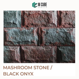 Mushroom Stone Cladding – Black Onyx – 11 x 5 in – 20mm