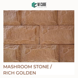 Mushroom Stone Cladding – Rich Golden – 11 x 5 in – 20mm
