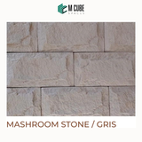Mushroom Stone Cladding – Gris – 11 x 5 in – 20mm
