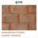 Mushroom Stone Cladding – Sunset Orange – 11 x 5 in – 20mm