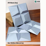 Grey 04 Mosaic (50cm x 50cm) 3D PVC Wall Panel