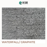 Waterfall Stone Cladding – Graphite – 22 x 5 in – 25mm