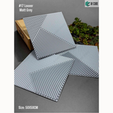 Matt Grey 17 Louver (50cm x 50cm) 3D PVC Wall Panel