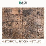 Historical Rock Cladding – Metallic – 11 x 11 in – 25mm