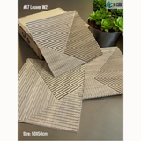 W2 17 Louver (50cm x 50cm) 3D PVC Wall Panel