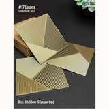 Champagne Gold 17 Louver (50cm x 50cm) 3D PVC Wall Panel