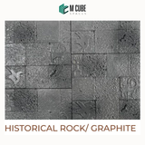 Historical Rock Cladding – Graphite – 11 x 11 in – 25mm