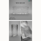 MCS-GB-104 Decorative Glass Brick for Light Diffusing Walls and Partitions