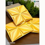 Matt Gold 06 Patel (50cm x 50cm) 3D PVC Wall Panel