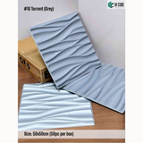 Grey 18 Torrent (50cm x 50cm) 3D PVC Wall Panel