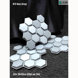 Grey 13 Hexa (50cm x 50cm) 3D PVC Wall Panel