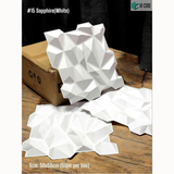 White 15 Sapphire (50cm x 50cm) 3D PVC Wall Panel