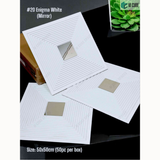 White Mirror 20 Enigma (50cm x 50cm) 3D PVC Wall Panel