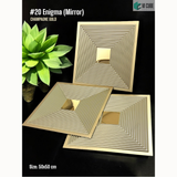 Mirror Champagne Gold 20 Enigma (50cm x 50cm) 3D PVC Wall Panel