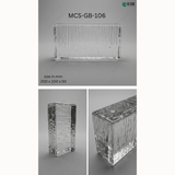 MCS-GB-106 Decorative Glass Brick for Light Diffusing Walls and Partitions