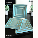 Pastel Green 19 Vault (50cm x 50cm) 3D PVC Wall Panel