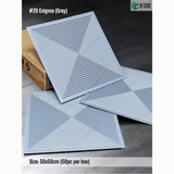 Grey 20 Enigma (50cm x 50cm) 3D PVC Wall Panel