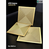 Champagne Gold 20 Enigma (50cm x 50cm) 3D PVC Wall Panel