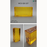 MCS-GB-107 Decorative Glass Brick for Light Diffusing Walls and Partitions