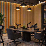 Acoustic Fluted Wall Panel – MLV-VBB-106 | 2400 × 610 mm, 20 mm