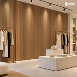 Acoustic Fluted Wall Panel – MLV-VBB-102 | 2400 × 610 mm, 27 mm