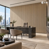 Acoustic Fluted Wall Panel – MLV-VBB-105 | 2400 × 610 mm, 27 mm
