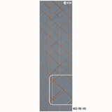 Charcoal Decorative Wall Panels - 8 ft x 2 ft - MCD-TKE-143