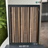 MLV-BTP-121 Designer Charcoal Louver Panel – 9.5 Ft x 8 Inch