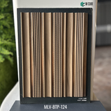 MLV-BTP-124 Wood Finish Charcoal Louver Panel – 9.5 Ft x 8 Inch