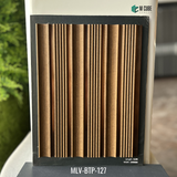 MLV-BTP-127 Wood Finish Charcoal Louver Panel – 9.5 Ft x 8 Inch