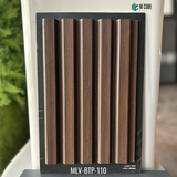 MLV-BTP-110 Wood Finish Charcoal Louver Panel – 9.5 Ft x 8 Inch