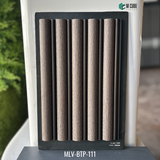MLV-BTP-111 Wood Finish Charcoal Louver Panel – 9.5 Ft x 8 Inch