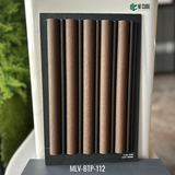 MLV-BTP-112 Wood Finish Charcoal Louver Panel – 9.5 Ft x 8 Inch
