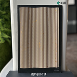 MLV-BTP-114 Designer Charcoal Louver Panel – 9.5 Ft x 8 Inch