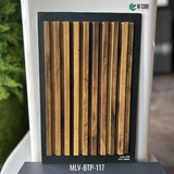 MLV-BTP-117 Wood Finish Charcoal Louver Panel – 9.5 Ft x 8 Inch