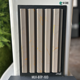 MLV-BTP-103 Designer Charcoal Louver Panel – 9.5 Ft x 8 Inch
