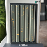 MLV-BTP-105 Designer Charcoal Louver Panel – 9.5 Ft x 8 Inch