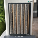 MLV-BTP-106 Designer Charcoal Louver Panel – 9.5 Ft x 8 Inch