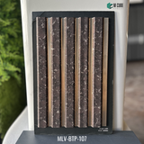 MLV-BTP-107 Designer Charcoal Louver Panel – 9.5 Ft x 8 Inch