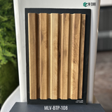 MLV-BTP-108 Wood Finish Charcoal Louver Panel – 9.5 Ft x 8 Inch