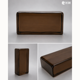 Coffee Solid Glass Brick – Pure Color | 200 x 100 x 50 mm