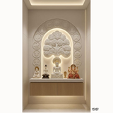15107 Customised MDF/HDHMR God & Temple 3D Wall Panel