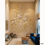 15109 Customised MDF/HDHMR God & Temple 3D Wall Panel