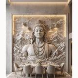 15111 Customised MDF/HDHMR God & Temple 3D Wall Panel