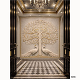 15119 Customised MDF/HDHMR God & Temple 3D Wall Panel
