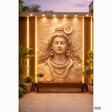 15132 Customised MDF/HDHMR God & Temple 3D Wall Panel