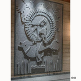 15163 Customised MDF/HDHMR God & Temple 3D Wall Panel