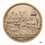 15020 Customised MDF/HDHMR God & Temple 3D Wall Panel