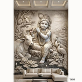 15034 Customised MDF/HDHMR God & Temple 3D Wall Panel