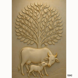 15042 Customised MDF/HDHMR God & Temple 3D Wall Panel
